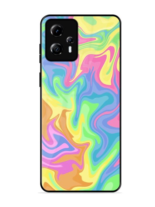 Whimsical Swirl Glossy Soft Edge Case for Motorola Moto G13 Chachhi