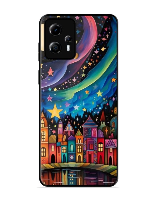 Starlit Village Glossy Soft Edge Case for Motorola Moto G13 Chachhi