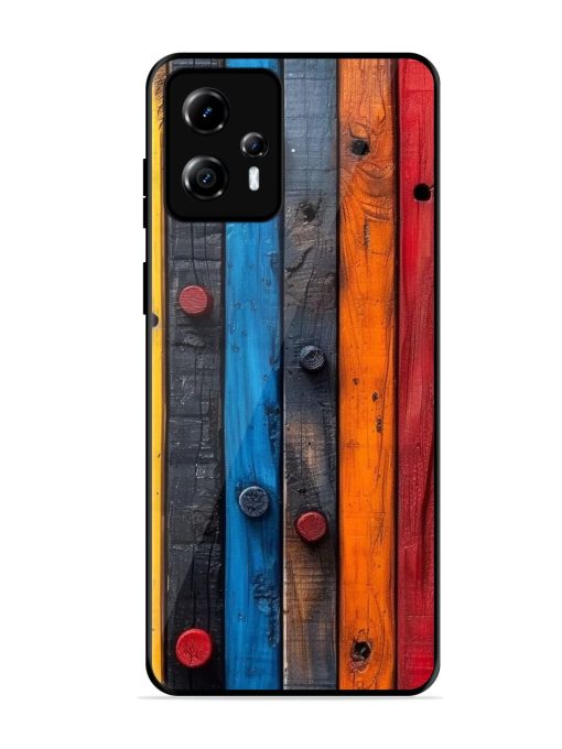 Rainbow Plank Glossy Soft Edge Case for Motorola Moto G13 Chachhi