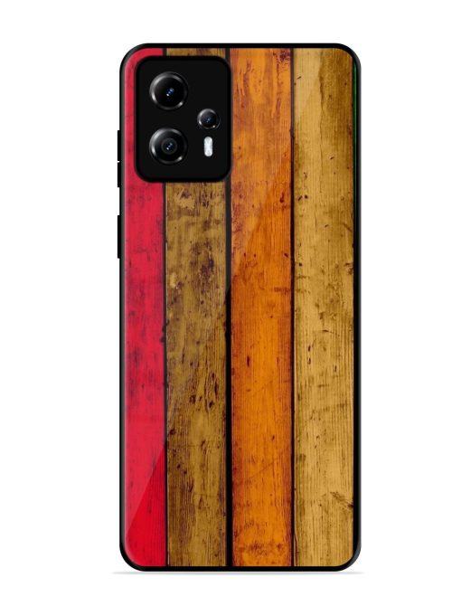 Colorful Woodgrain Glossy Soft Edge Case for Motorola Moto G13 Chachhi