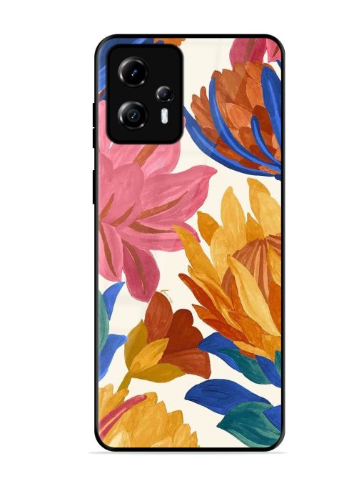 Blooming Tapestry Glossy Soft Edge Case for Motorola Moto G13 Chachhi