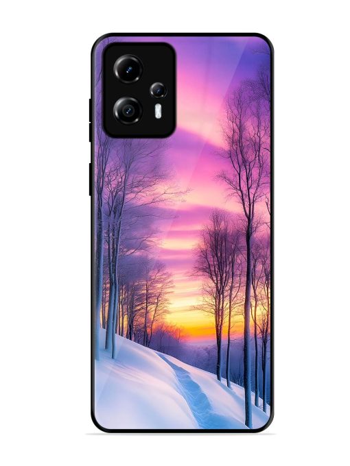 Winter'S Purple Haze Glossy Soft Edge Case for Motorola Moto G13 Chachhi