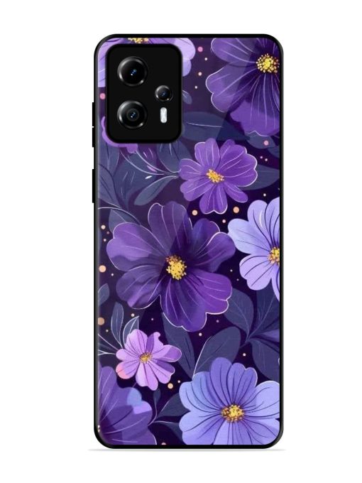 Purple Paradise Glossy Soft Edge Case for Motorola Moto G13 Chachhi