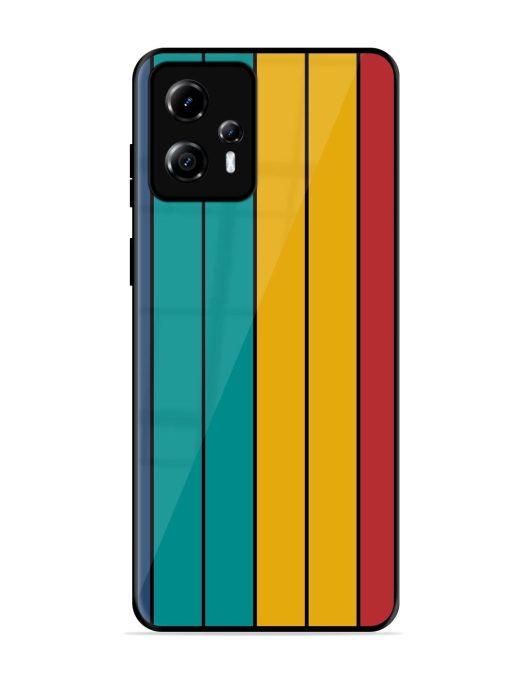 Retro Stripes Glossy Soft Edge Case for Motorola Moto G13