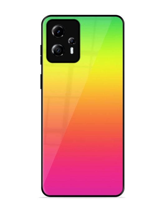 Rainbow Gradient Glossy Soft Edge Case for Motorola Moto G13 Chachhi