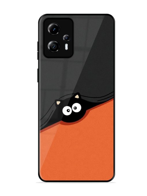 Peek-A-Boo Kitty Glossy Soft Edge Case for Motorola Moto G13