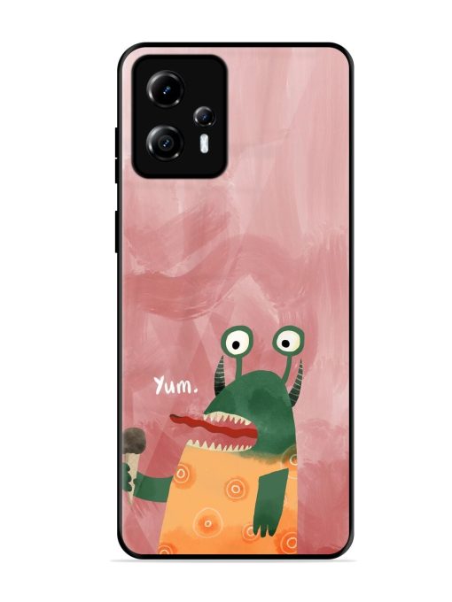 Hungry Monster Glossy Soft Edge Case for Motorola Moto G13 Chachhi