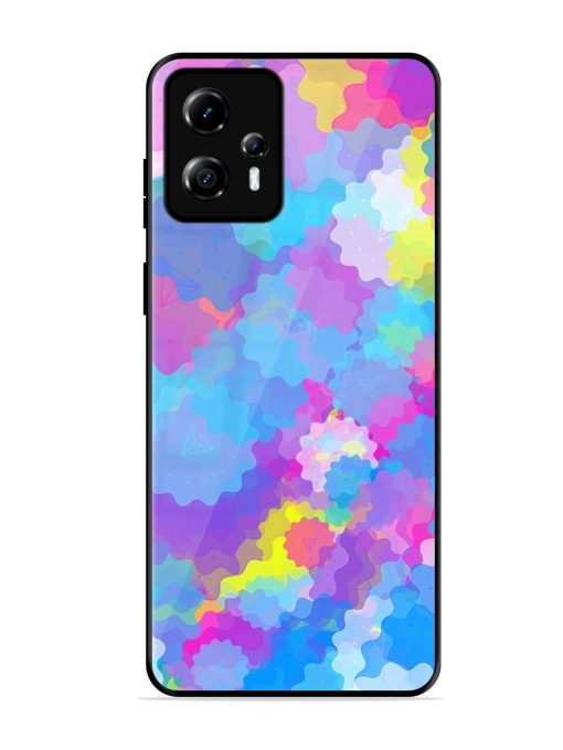 Psychedelic Cloud Burst Glossy Soft Edge Case for Motorola Moto G13 Chachhi