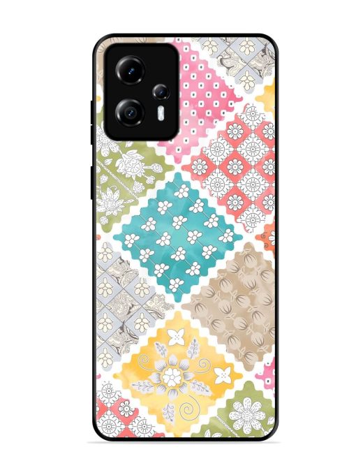 Patchwork Dreamscape Glossy Soft Edge Case for Motorola Moto G13 Chachhi