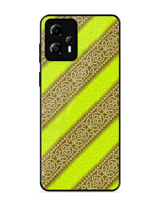 Golden Bandana Bliss Glossy Soft Edge Case for Motorola Moto G13