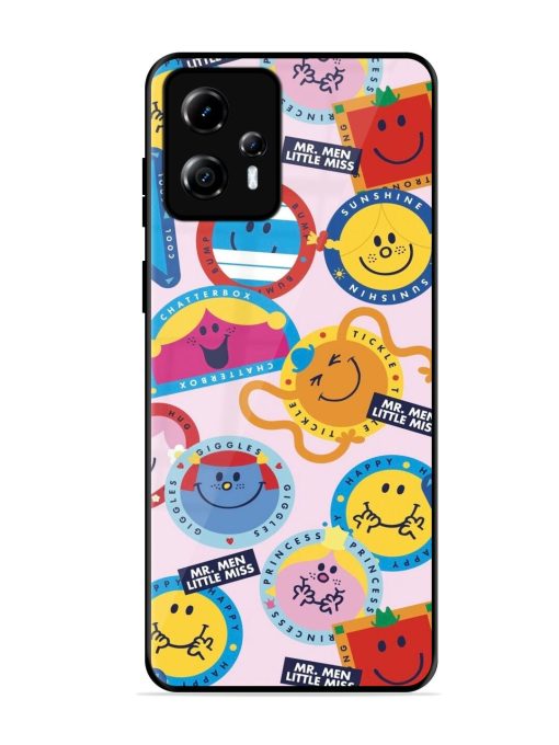 Whimsical Mr. Men & Little Miss Glossy Soft Edge Case for Motorola Moto G13