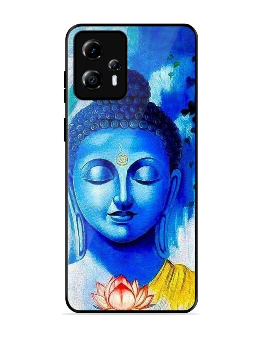 Serene Buddha With Lotus Glossy Soft Edge Case for Motorola Moto G13 Chachhi