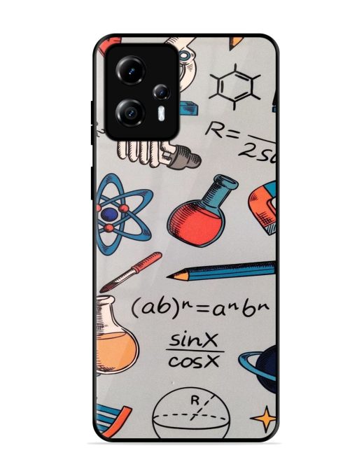 Science Doodle Delight Glossy Soft Edge Case for Motorola Moto G13 Chachhi