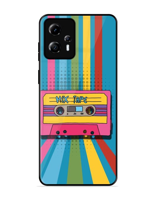 Retro Cassette Tapes Glossy Soft Edge Case for Motorola Moto G13