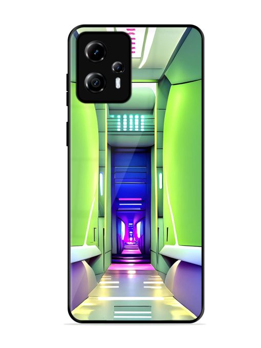 Neon Corridor Glossy Soft Edge Case for Motorola Moto G13 Chachhi