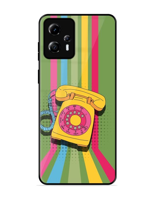 Retro Dialer Glossy Soft Edge Case for Motorola Moto G13 Chachhi