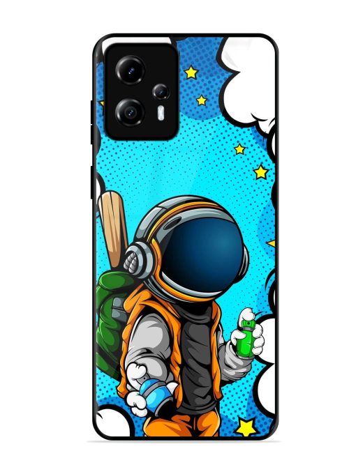 Space Graffiti Artist Glossy Soft Edge Case for Motorola Moto G13 Chachhi