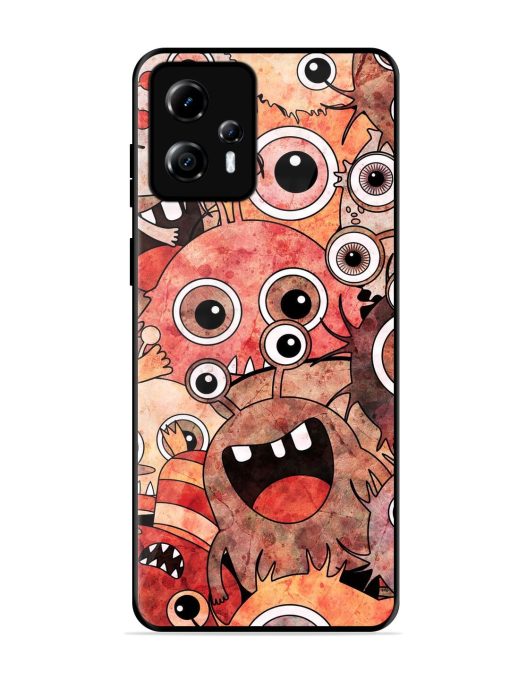 Monster Mash Glossy Soft Edge Case for Motorola Moto G13 Chachhi