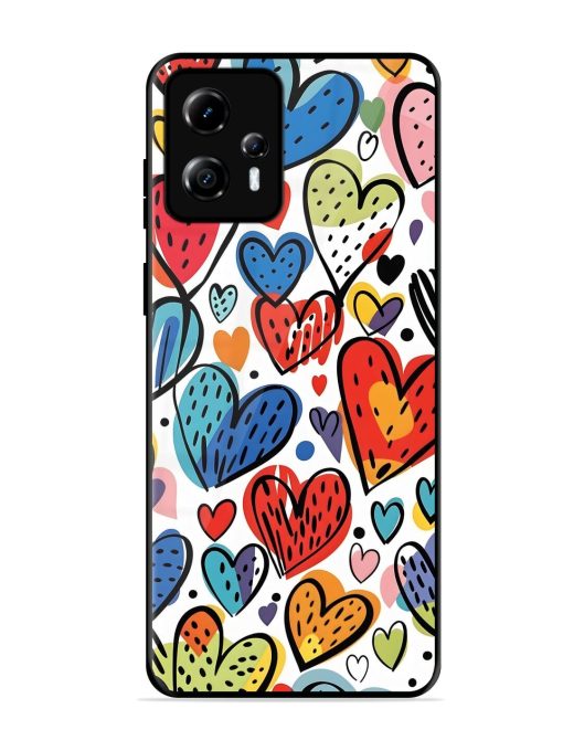 Heartfelt Harmony Glossy Soft Edge Case for Motorola Moto G13