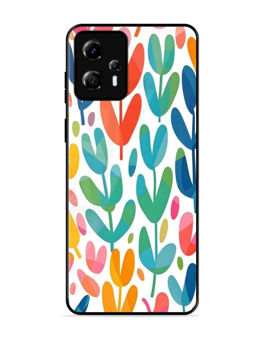 Rainbow Of Blooms Glossy Soft Edge Case for Motorola Moto G13 Chachhi