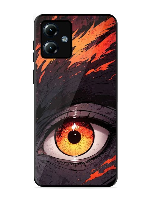 Inferno Gaze Glossy Soft Edge Case for Motorola Moto G14 Chachhi