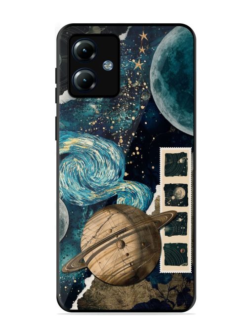 Celestial Tapestry Glossy Soft Edge Case for Motorola Moto G14 Chachhi