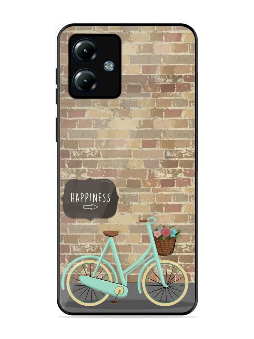 Pedaling Towards Happiness Glossy Soft Edge Case for Motorola Moto G14 Chachhi