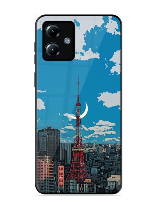 Tokyo Twilight Glossy Soft Edge Case for Motorola Moto G14 Chachhi