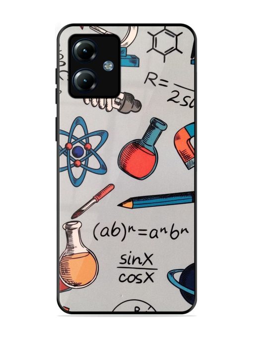 Science Doodle Glossy Soft Edge Case for Motorola Moto G14 Chachhi