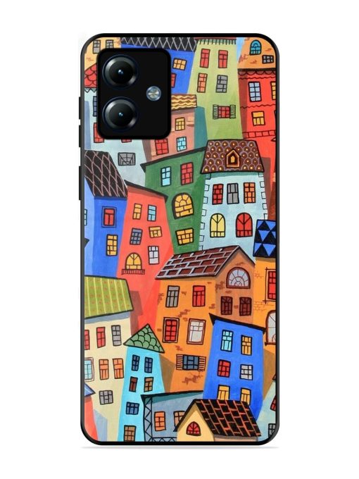 Rainbow House Glossy Soft Edge Case for Motorola Moto G14