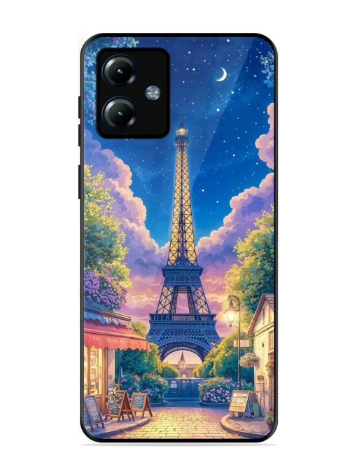 Twilight In Paris Glossy Soft Edge Case for Motorola Moto G14 Chachhi