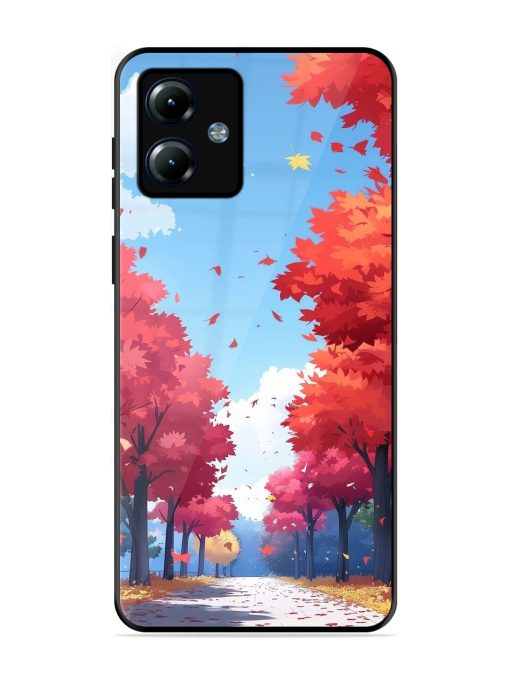 Autumn'S Embrace Glossy Soft Edge Case for Motorola Moto G14 Chachhi