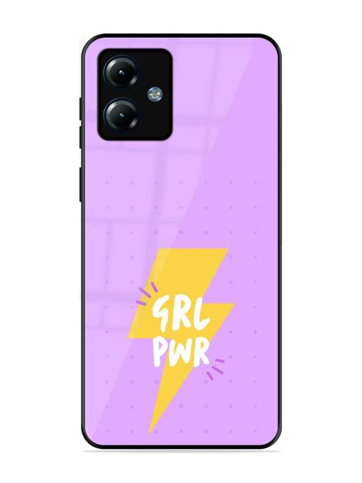 Girl Power Spark Glossy Soft Edge Case for Motorola Moto G14 Chachhi