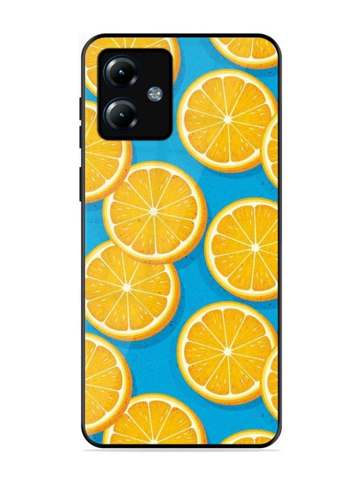 Citrus Symphony Glossy Soft Edge Case for Motorola Moto G14 Chachhi