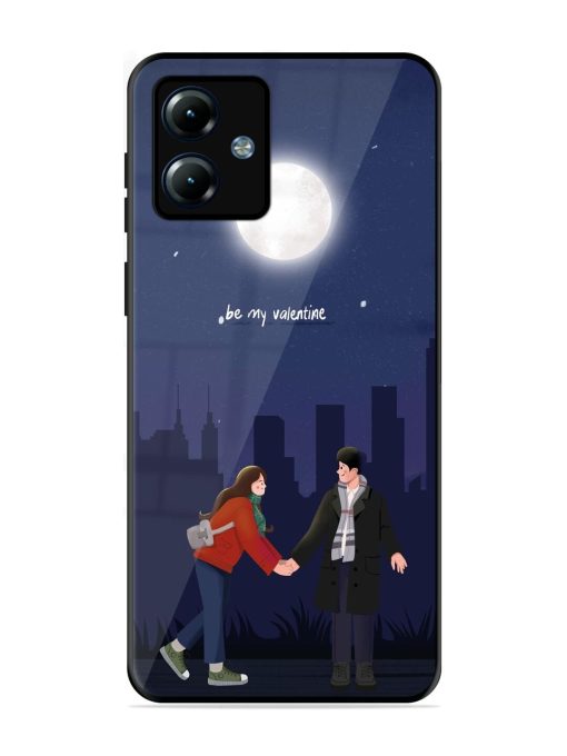 Moonlight Proposal Glossy Soft Edge Case for Motorola Moto G14 Chachhi