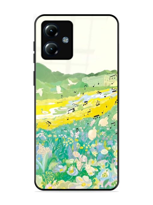 Melody In Bloom Glossy Soft Edge Case for Motorola Moto G14 Chachhi