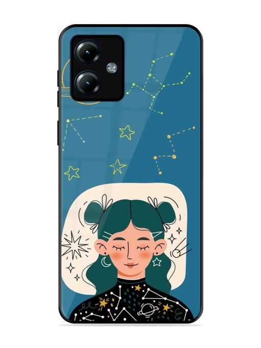 Cosmic Daydreamer Glossy Soft Edge Case for Motorola Moto G14 Chachhi