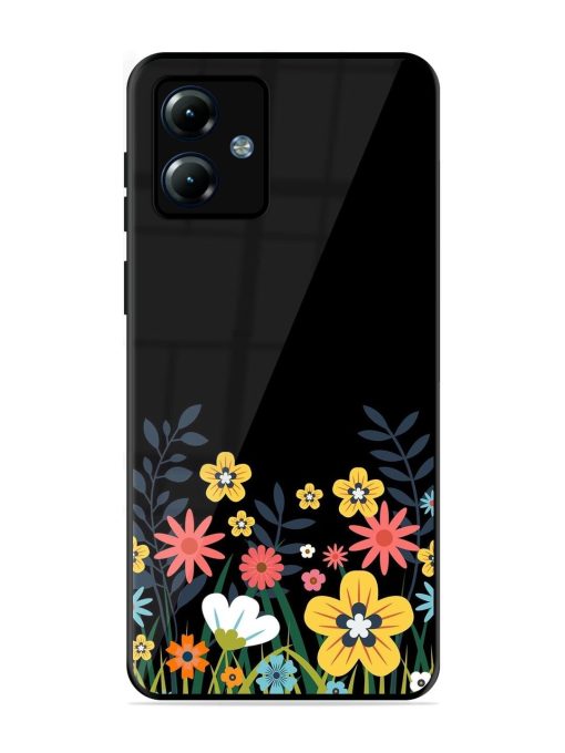 Floral Night Sky Glossy Soft Edge Case for Motorola Moto G14 Chachhi