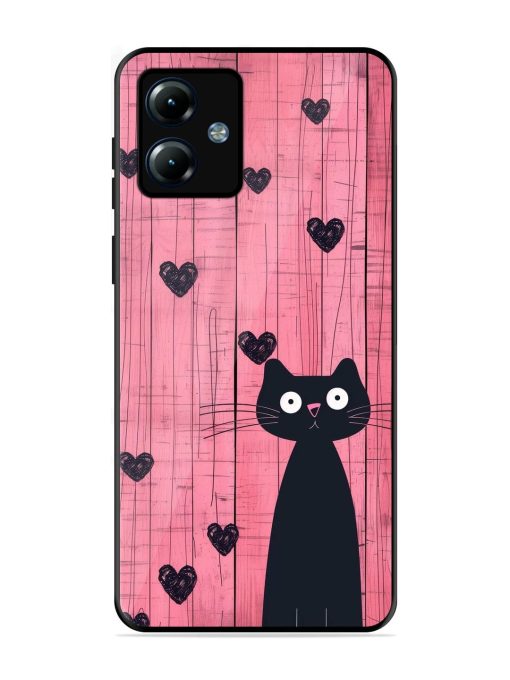 Feline Valentine'S Day Glossy Soft Edge Case for Motorola Moto G14 Chachhi