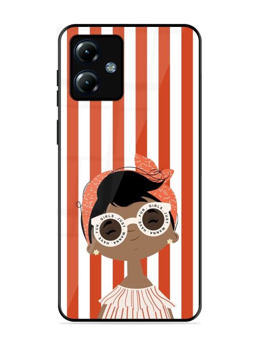 Girls Just Wanna Have Fun Glossy Soft Edge Case for Motorola Moto G14 Chachhi