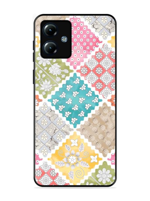 Patchwork Dreamscape Glossy Soft Edge Case for Motorola Moto G14 Chachhi