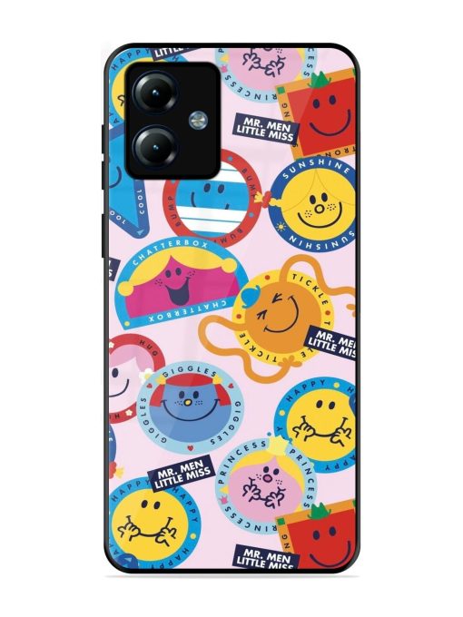 Whimsical Mr. Men & Little Miss Glossy Soft Edge Case for Motorola Moto G14 Chachhi