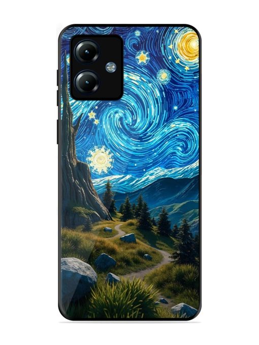 Starry Night In The Shire Glossy Soft Edge Case for Motorola Moto G14 Chachhi