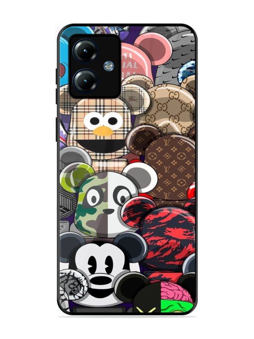 Streetwear Bearbrick Extravaganza Glossy Soft Edge Case for Motorola Moto G14 Chachhi