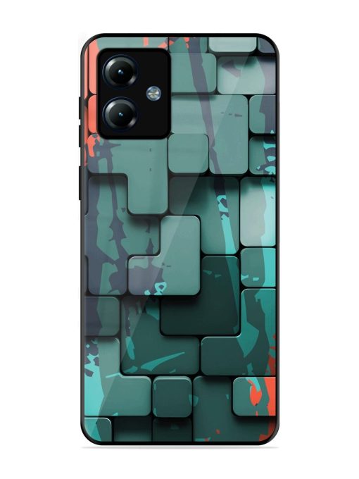 Abstract Geometric Mosaic Glossy Soft Edge Case for Motorola Moto G14 Chachhi