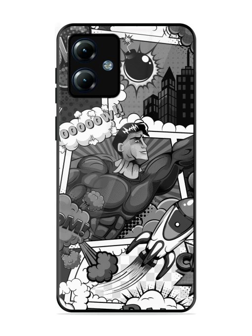 Comic Book Chaos Glossy Soft Edge Case for Motorola Moto G14 Chachhi