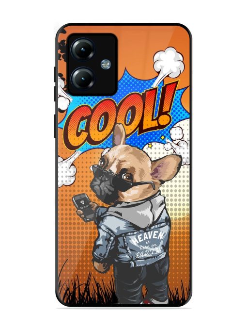 Cool Pup Glossy Soft Edge Case for Motorola Moto G14 Chachhi