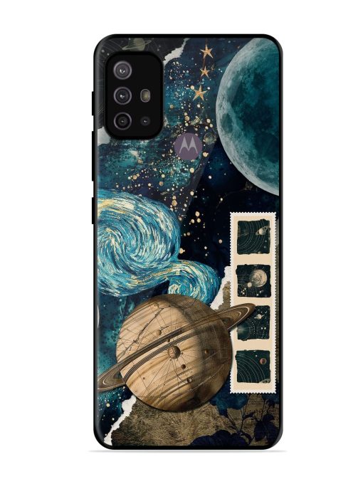 Celestial Tapestry Glossy Soft Edge Case for Motorola Moto G30 Chachhi