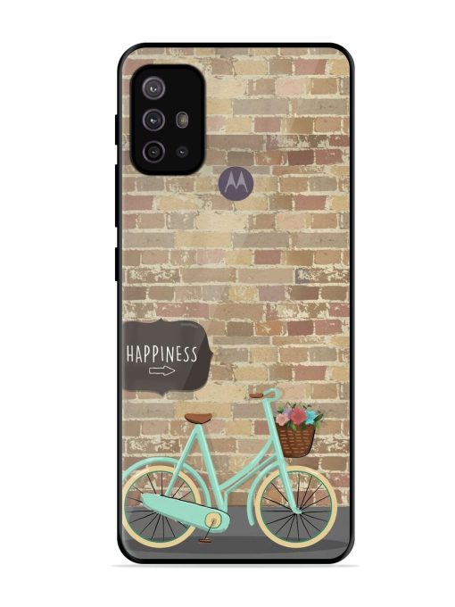 Pedaling Towards Happiness Glossy Soft Edge Case for Motorola Moto G30 Chachhi