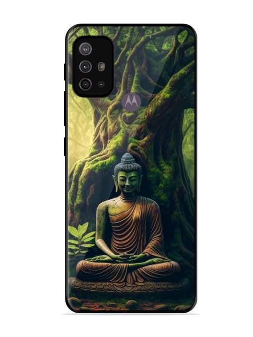 Green Buddha Art Glossy Soft Edge Case for Motorola Moto G30 Chachhi